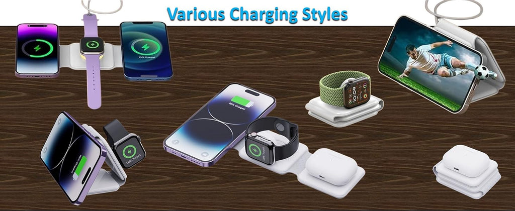 3 in 1 Magnetic Foldable Wireless Charger