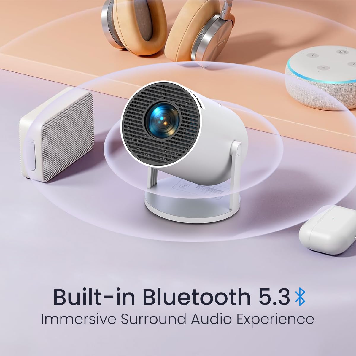 4K Super Vision Portable Mini Projector