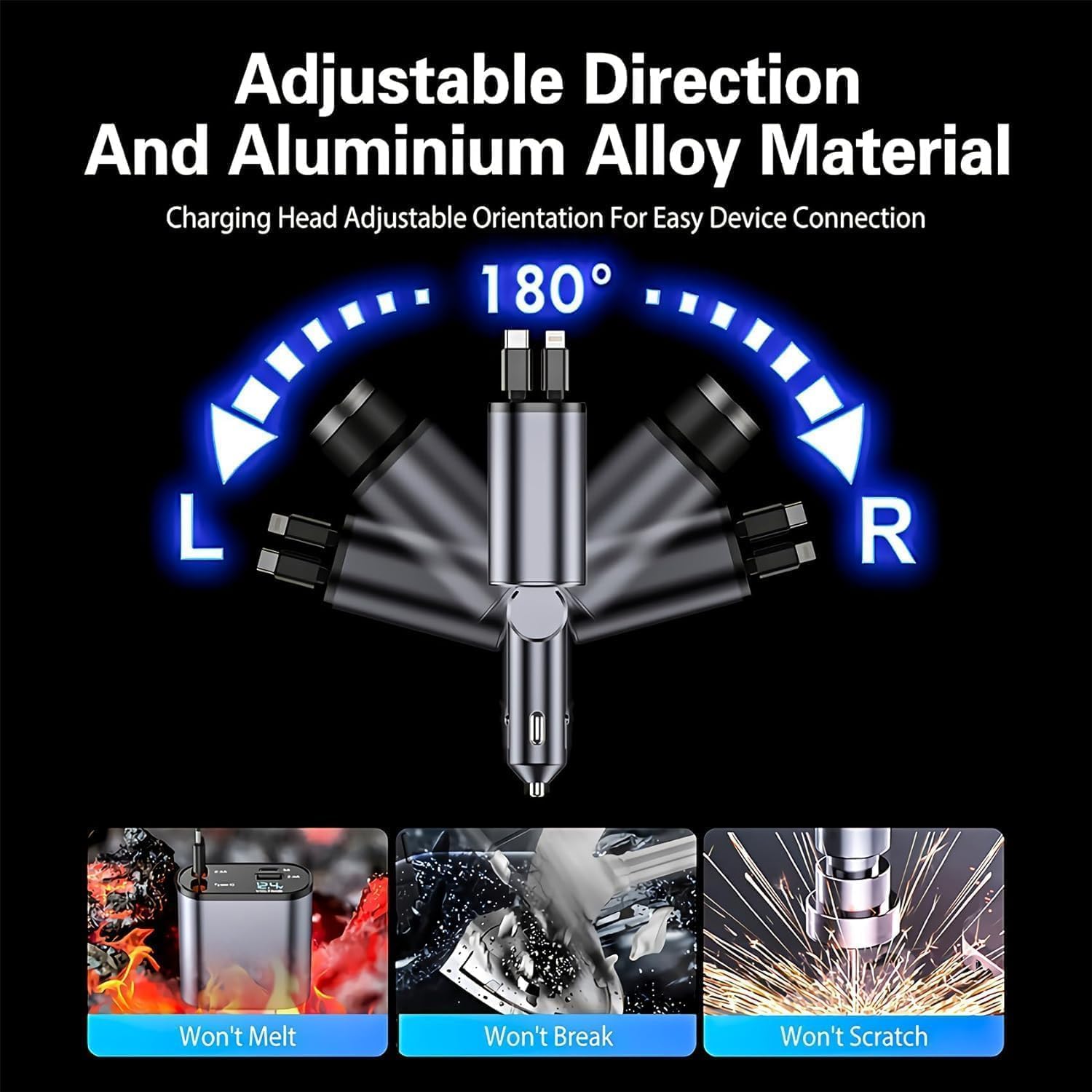 120W Smart Car Charger