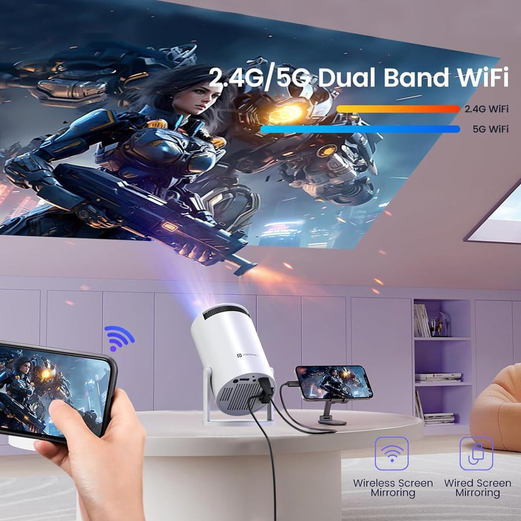 4K Super Vision Portable Mini Projector