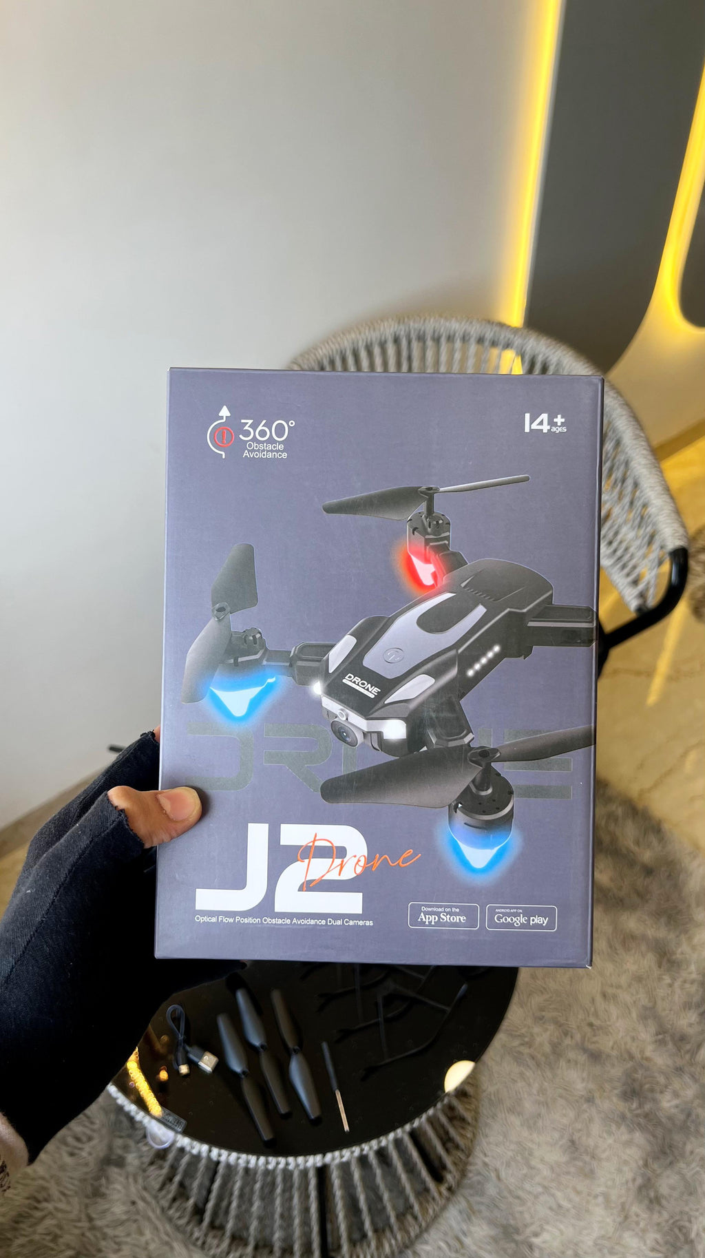 J2 Dual Battery Foldable Drone