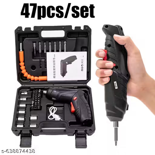 Multi-Functional Cordless Electric Screwdriver – 47 in 1 Kit